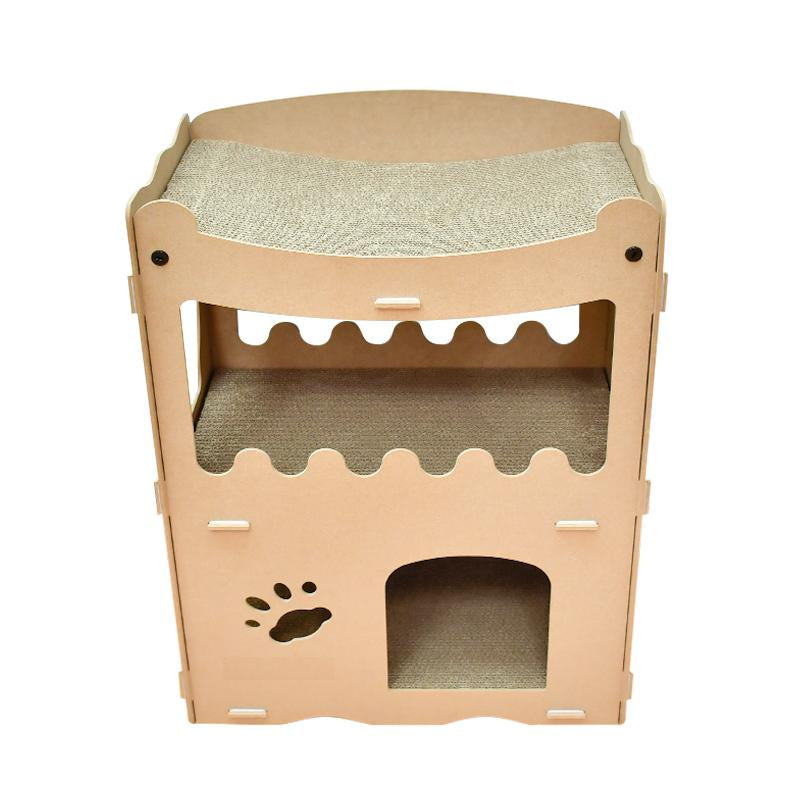 Cat house - sustainable playhouse for cats and kittens - cardboard