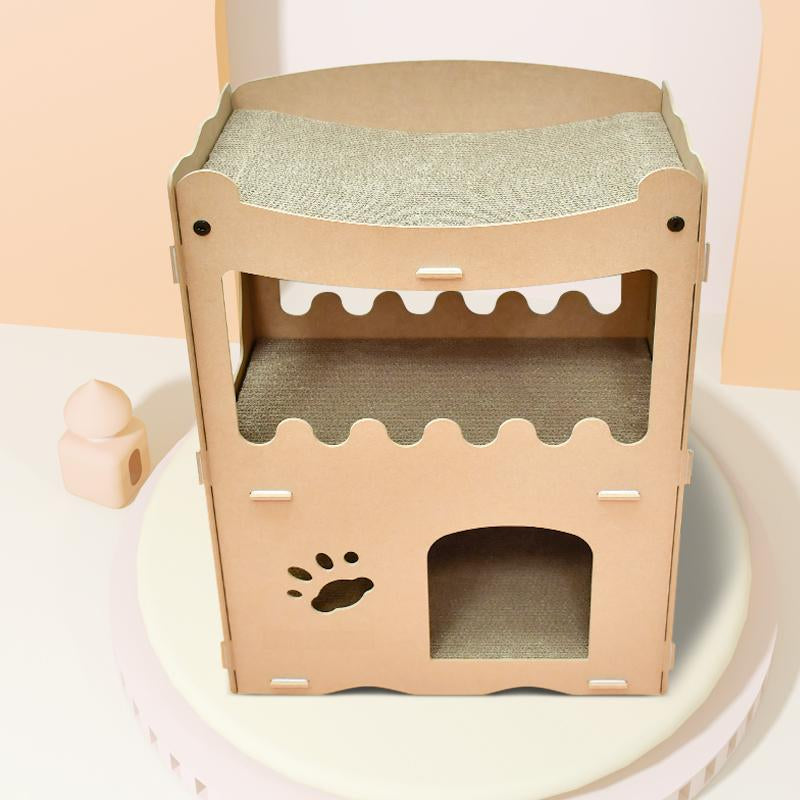 Cat house - sustainable playhouse for cats and kittens - cardboard