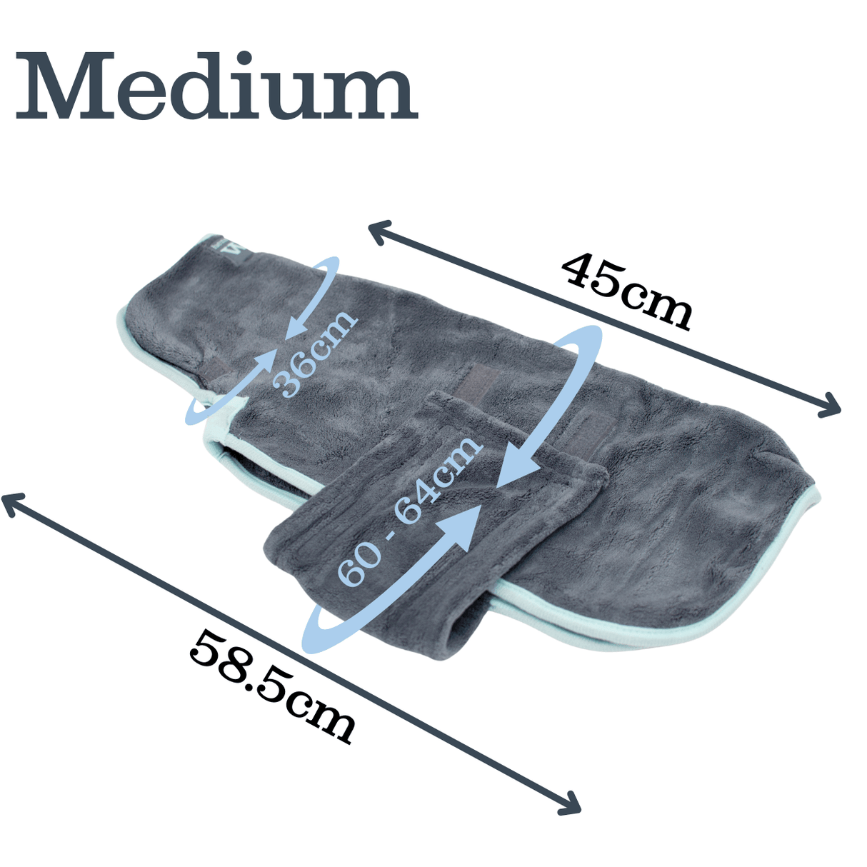 Henry Wag honden badjas - droogjas voor honden - Maat M