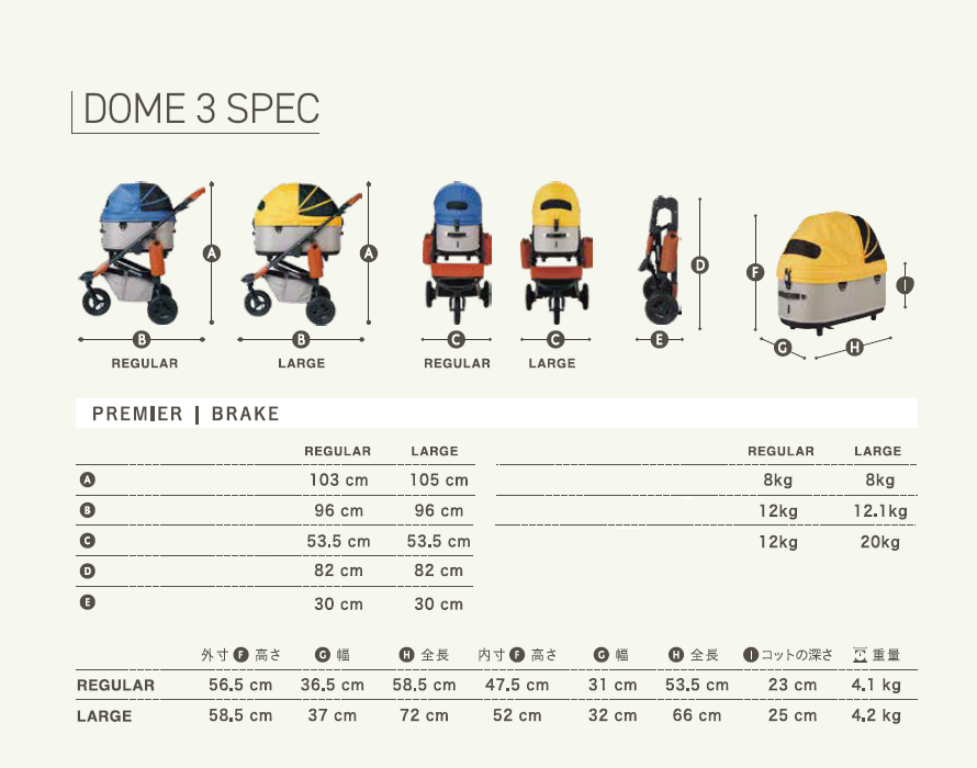AirBuggy Dome 3 Regular - Earth Grey - hondenbuggy