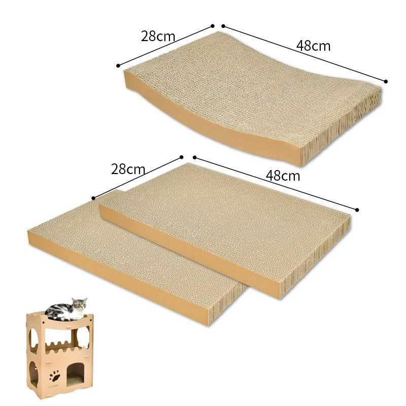 Cat house - sustainable playhouse for cats and kittens - cardboard