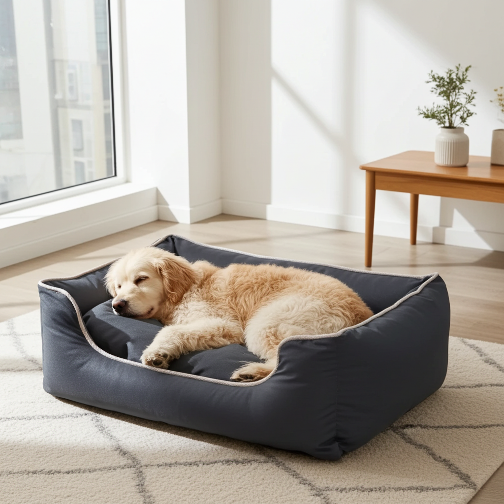 Water-resistant pet bed - non-slip - easy to clean - dog basket Bastiaan - size L