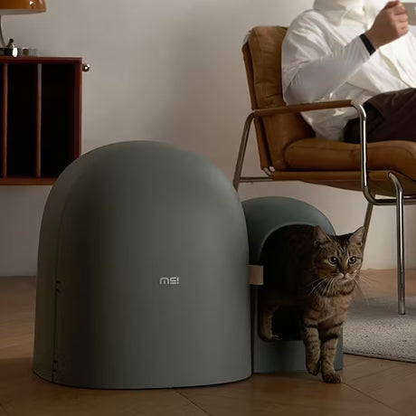 Design Kattenbak met schep - Lek en geurvrij - Groen