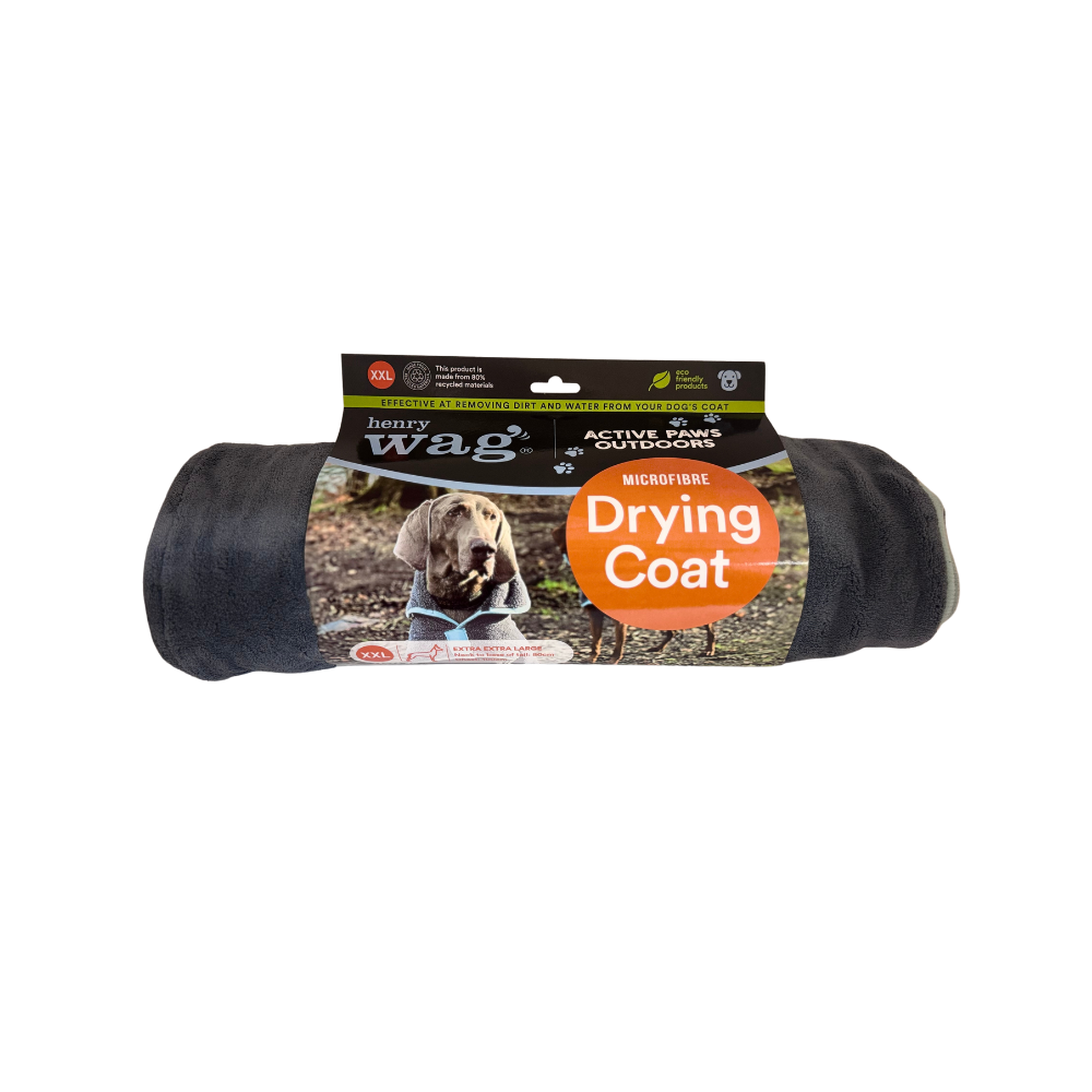 Henry Wag microvezel hondenbadjas - droogjas voor honden - Maat XXL