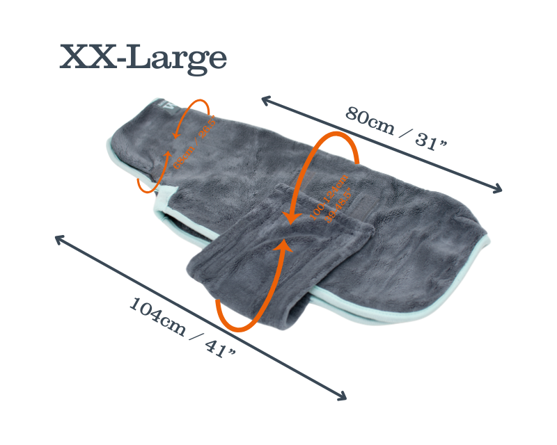 Henry Wag microvezel hondenbadjas - droogjas voor honden - Maat XXL