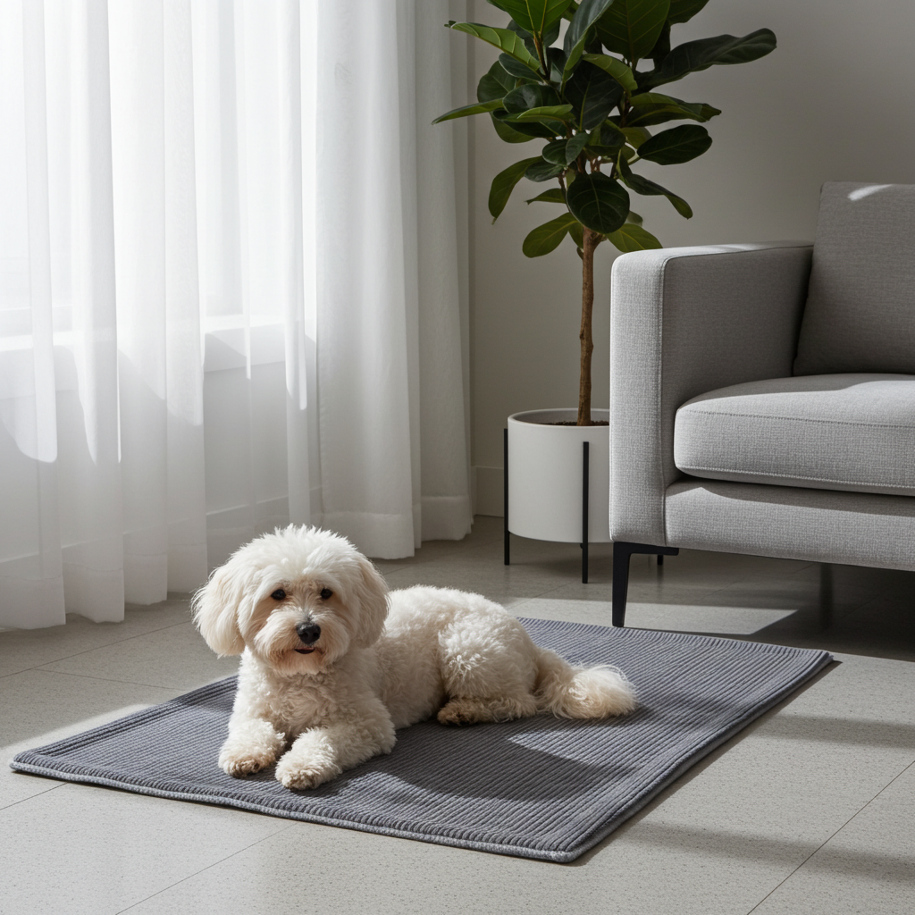 Comfortable dog cushion Joey - black - dog mattress - anti-slip bottom - soft polyester sponge - easy to clean