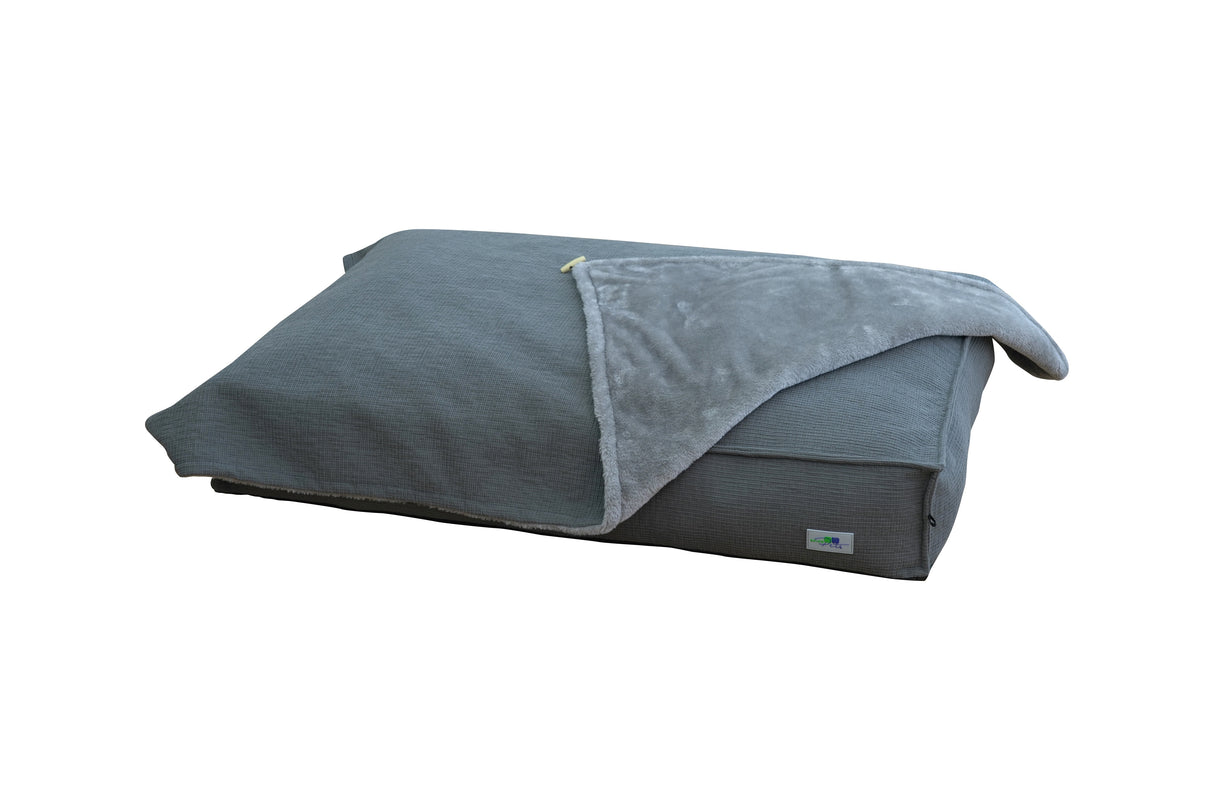 Hondenkussen Joey - Ribcord Hondenkussen met deken - maat L