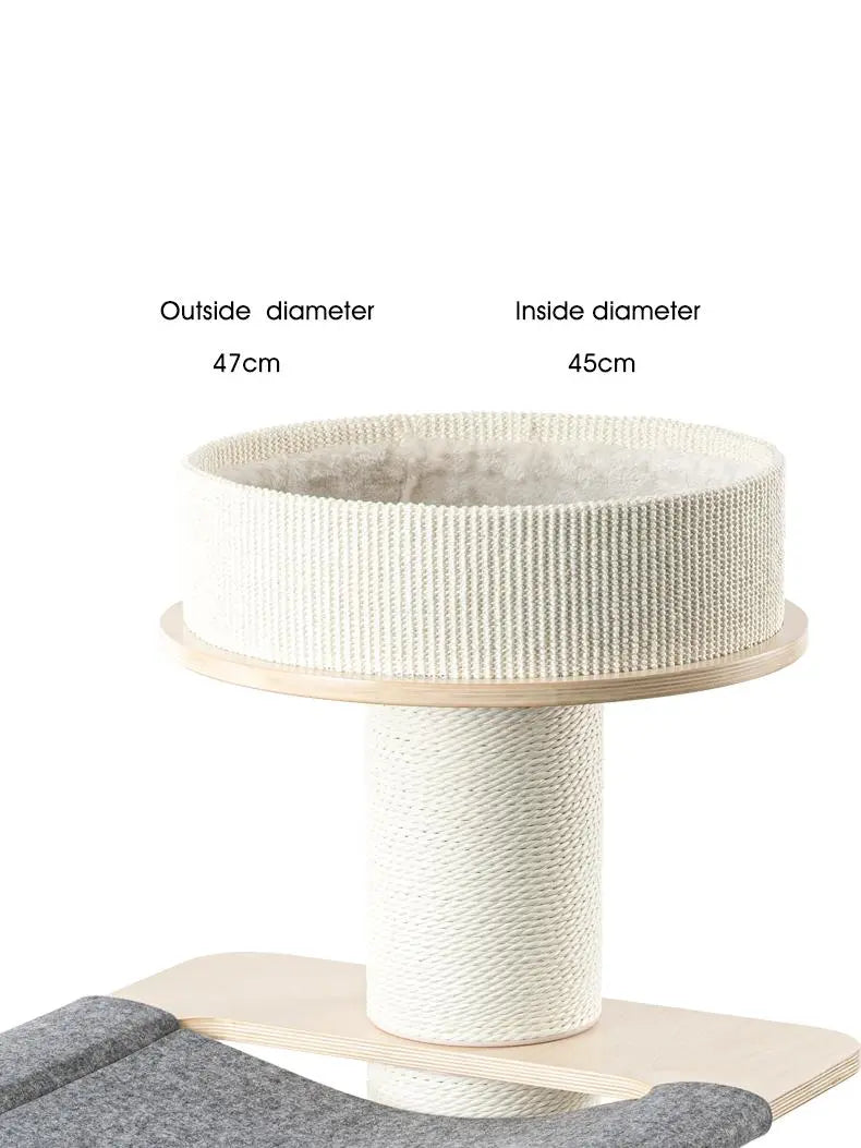 Honeypotcat Kattenboom - krabpaal met kattenmand