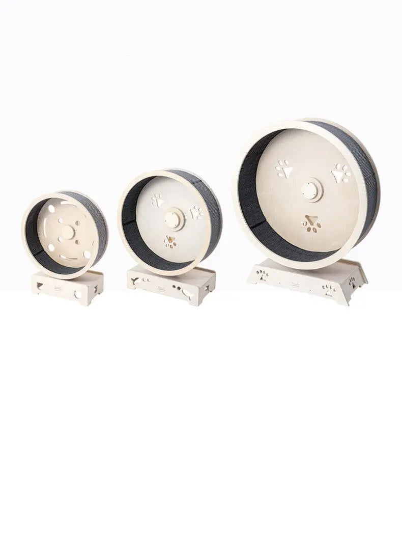 Katten loopwiel - looprad voor katten - meerlagig massief houten bord SpirePets