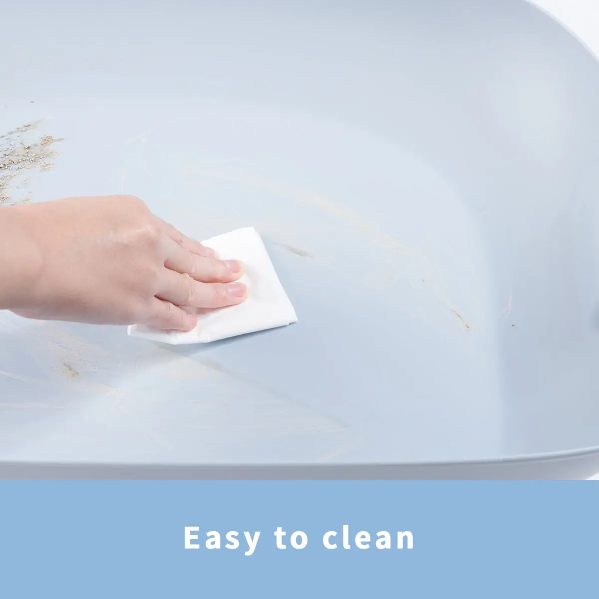 Kattenbak - designprijs winaar - one size fits all - licht blauw - SpirePets