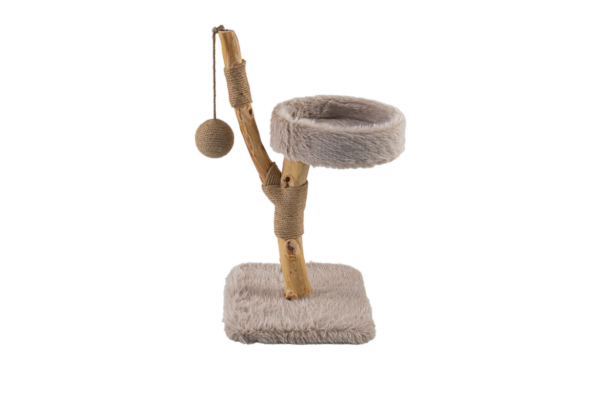 LUNA krabpaal van massief vruchtenhout