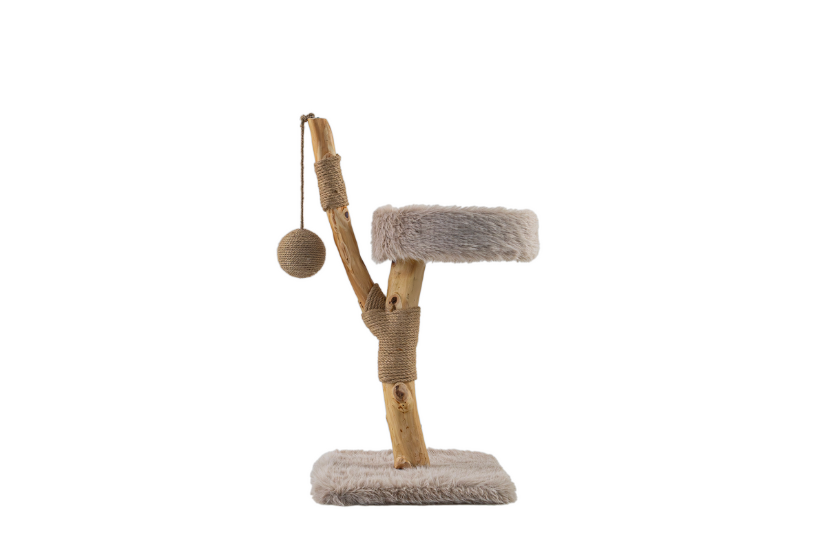 LUNA krabpaal van massief vruchtenhout