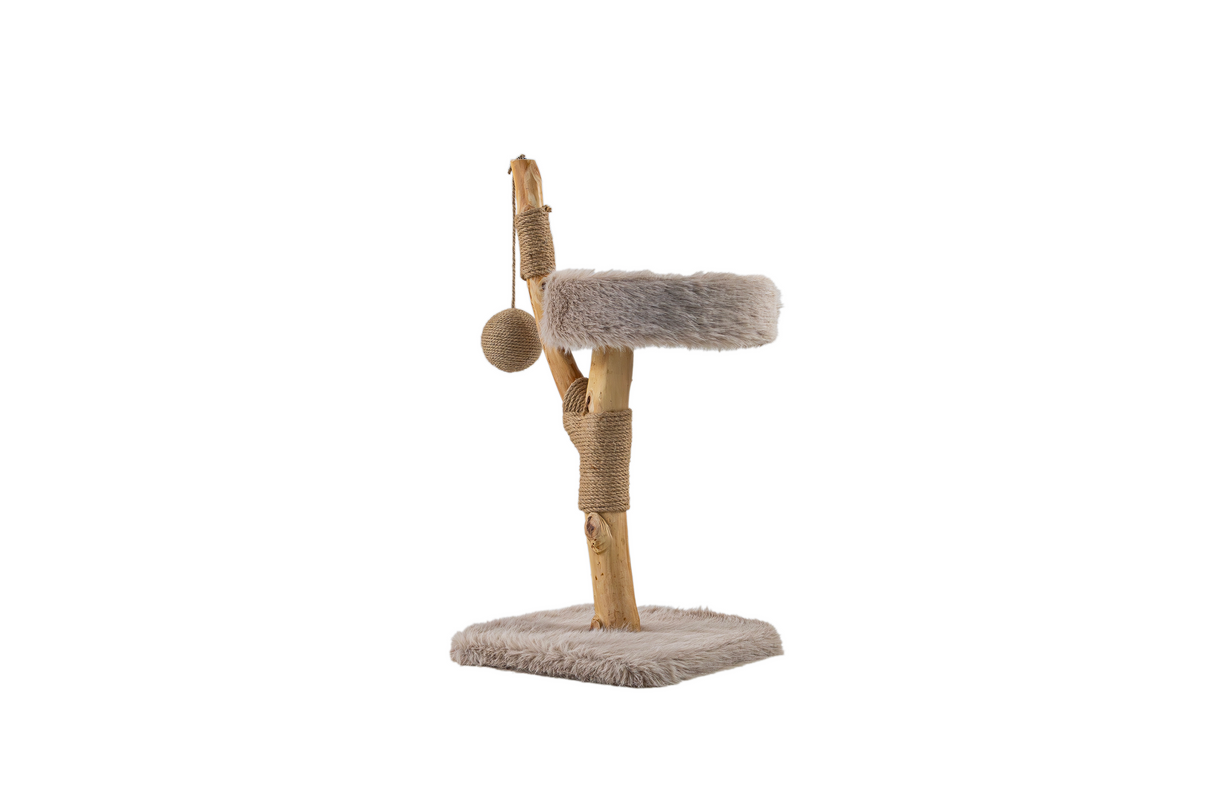 LUNA krabpaal van massief vruchtenhout