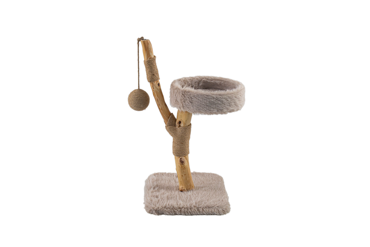 LUNA krabpaal van massief vruchtenhout