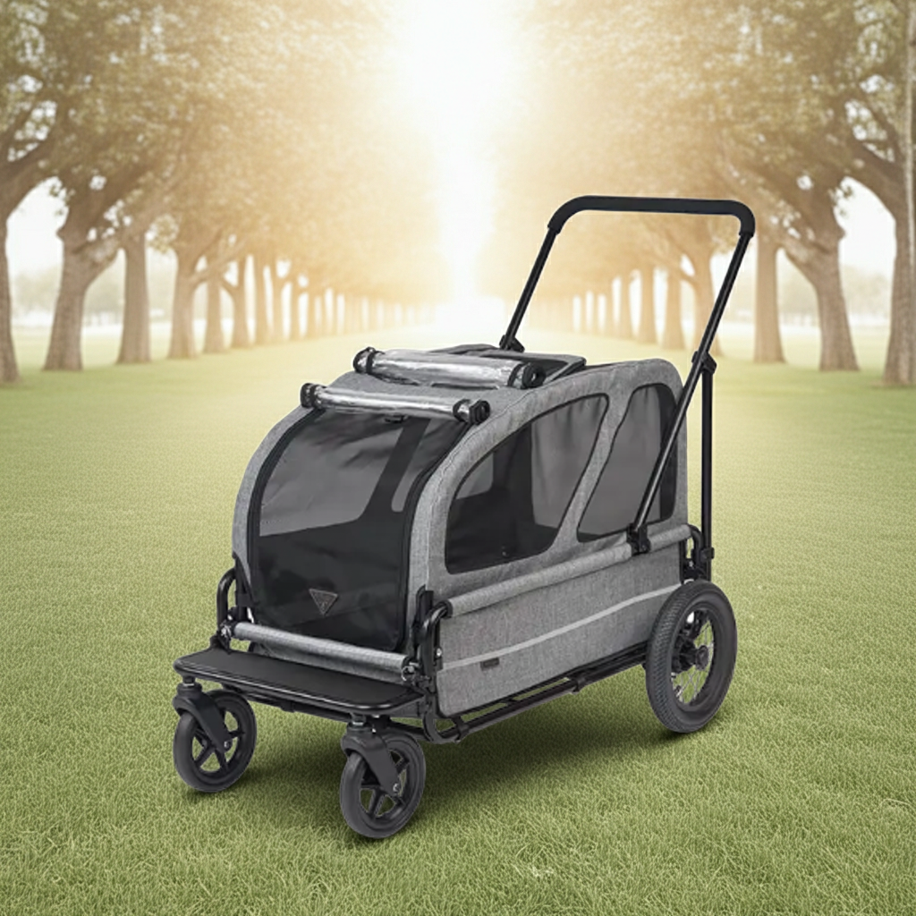 AirBuggy Carriage Set Earth Grey – Comfortabel reizen met jouw huisdier