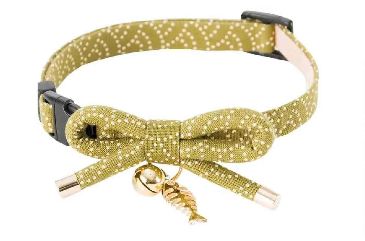 ZEN Kattenhalsband met bel en vis bedel