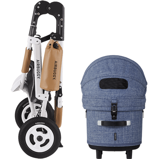 AirBuggy Dome 3 Premier Set Large Bleu Marine – Confort luxueux pour votre animal