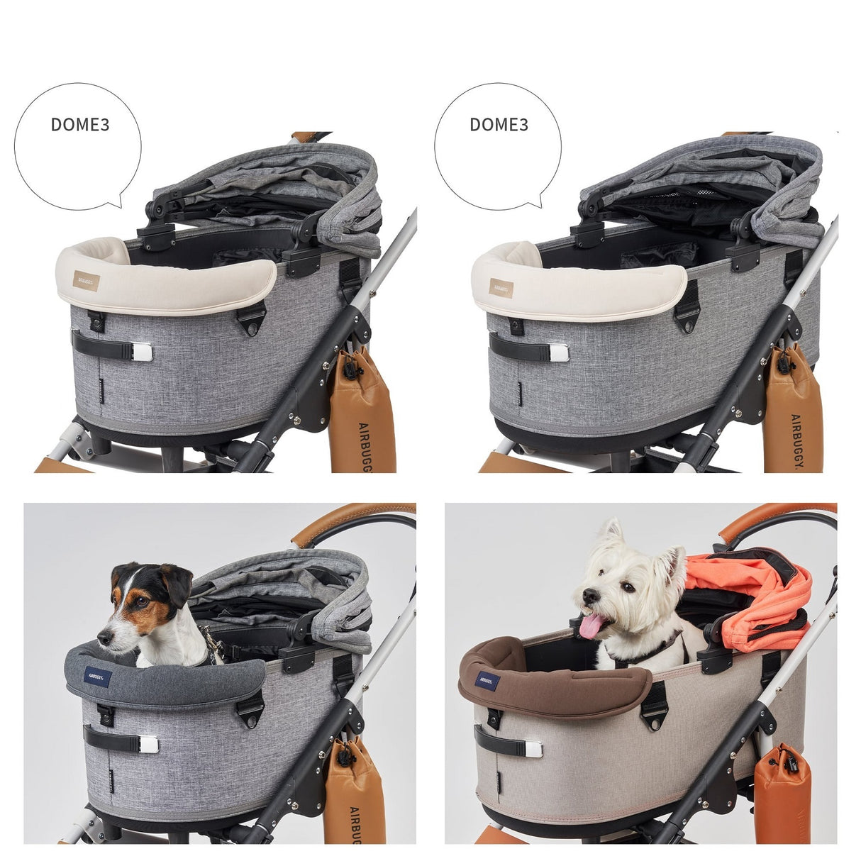 AirBuggy Dome 3 Premier Set Large Bleu Marine – Confort luxueux pour votre animal