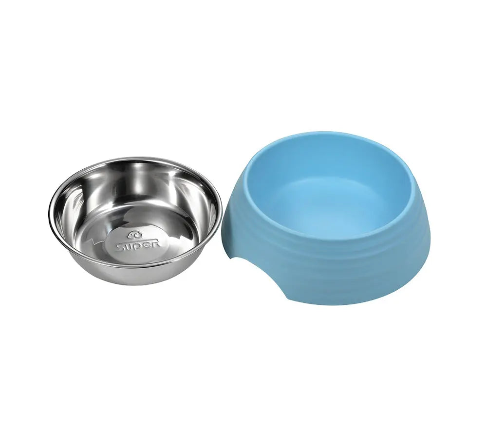 Voerbak hond - uitneembare RVS bak - maat M