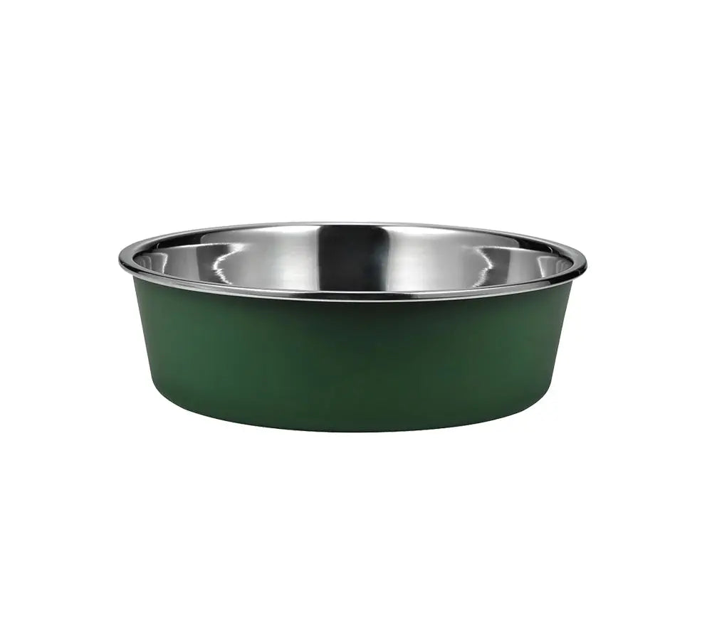 Dog food bowl round - stainless steel - dog drinking bowl - dog food bowl small - Size S