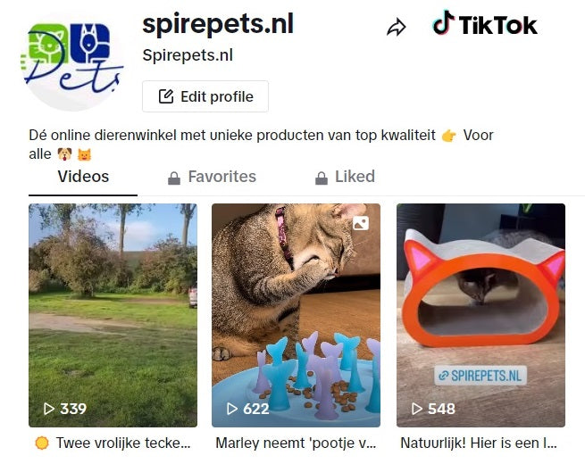 Ontdek ons op TikTok: meer plezier, foto's, video's, en entertainment! - SpirePets