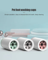 Potenreiniger - silicone borstels - hondenpotenreiniger - verzorging hond - honden wassen - grijs/wit - SpirePets