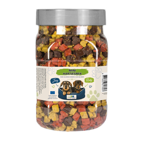 Joey & Rudy Mini Hartjesmix – zachte hondensnacks voor training en beloning- 550gram