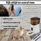 Voerautomaat Camera en Audio Inclusief SD-Kaart - Automatische Voerbak Wit - SpirePets