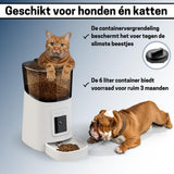 Voerautomaat Camera en Audio Inclusief SD-Kaart - Automatische Voerbak Wit - SpirePets