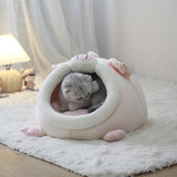 Kattenmand met Kussen – Warme Halfgesloten Kattenmand