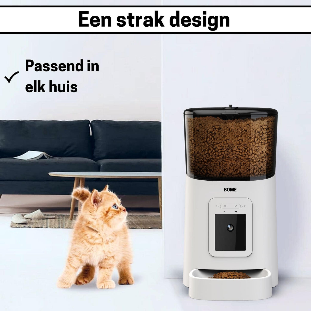 Voerautomaat Camera en Audio Inclusief SD-Kaart - Automatische Voerbak Wit - SpirePets