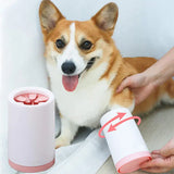 Potenreiniger - silicone borstels - hondenpotenreiniger - verzorging hond - honden wassen - grijs/wit - SpirePets