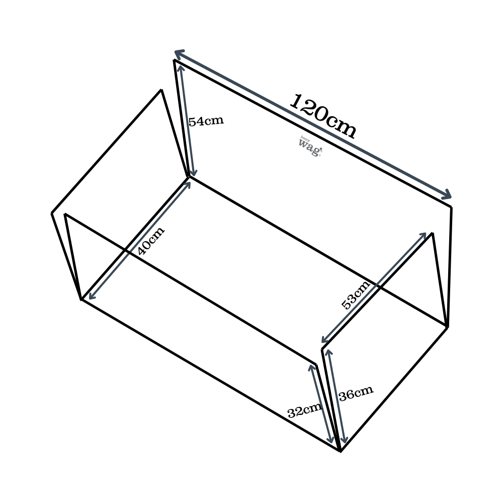 Henry Wag huisdier auto hangmat - autodeken voor hond - 135 x 58 x 46cm