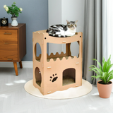 Cat house - sustainable playhouse for cats and kittens - cardboard