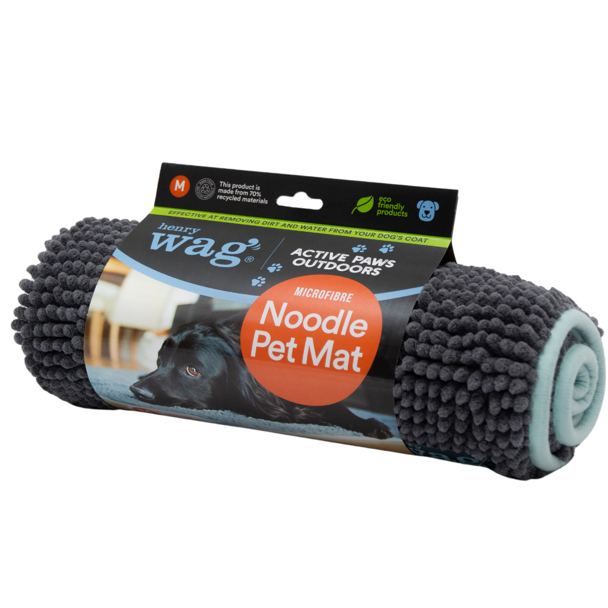 Henry Wag Microvezel Noodle Huisdier Mat - Droogmat voor honden - Maat XL