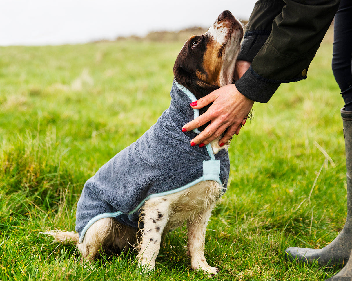 Henry Wag microvezel hondenbadjas - droogjas voor honden - Maat S