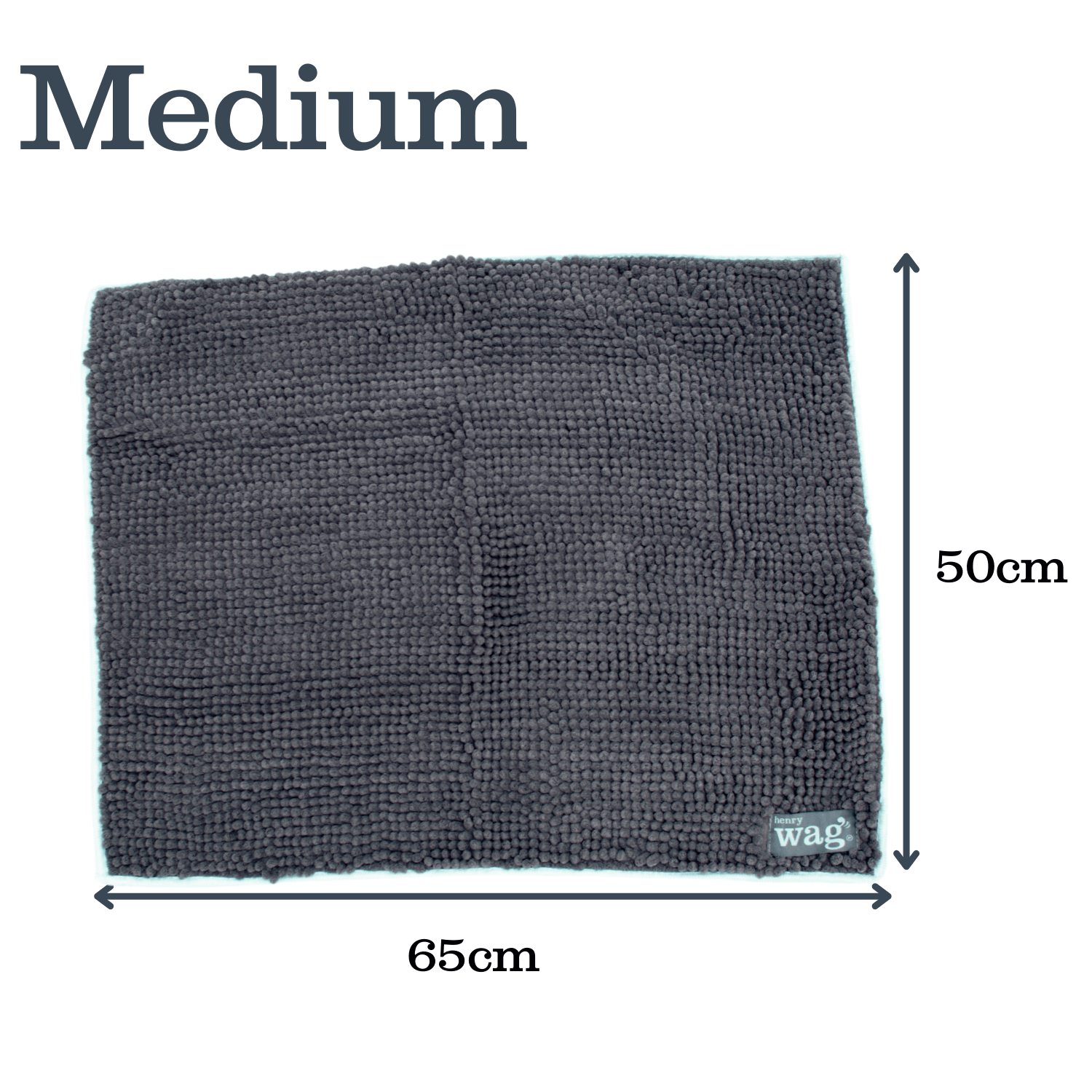 Henry Wag Microfiber Noodle Pet Mat - Drying Mat for Dogs - Size M