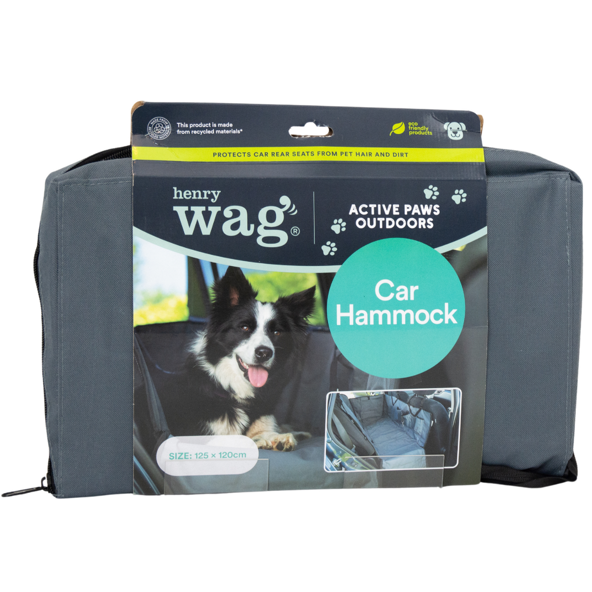 Henry Wag Pet Car Hammock - Car Blanket for Dogs - 120 x 53 x 40cm