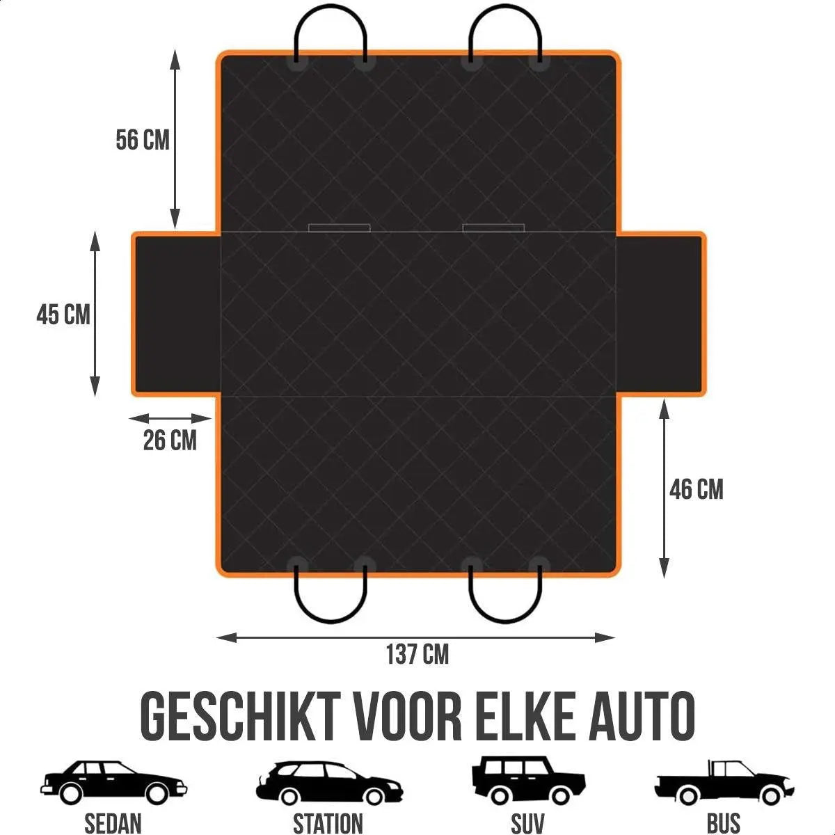 Hondendeken - auto achterbank en kofferbak - SpirePets