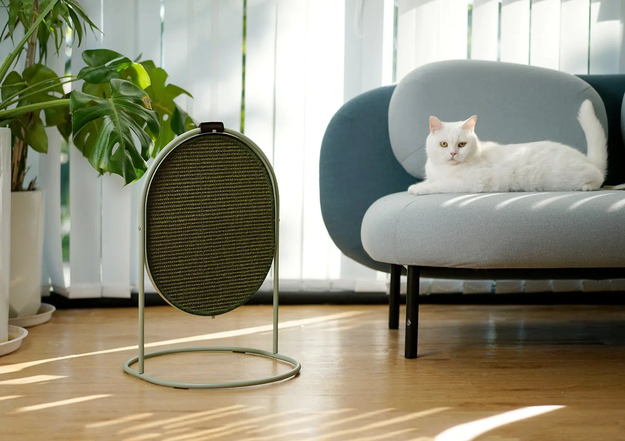 Katten krabplank - 3 in 1 krabmeubel - mossgroen