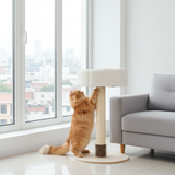 Compacte krabpaal met mand - kattenmeubel