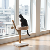 LUNA krabpaal van massief vruchtenhout