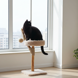 LUNA krabpaal van massief vruchtenhout