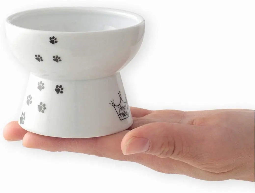 Necoichi dienblad inclusief twee voerbakjes voor katten