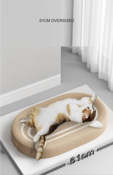 Kattenbed en krabplank voor katten - Oval Face Cat - SpirePets