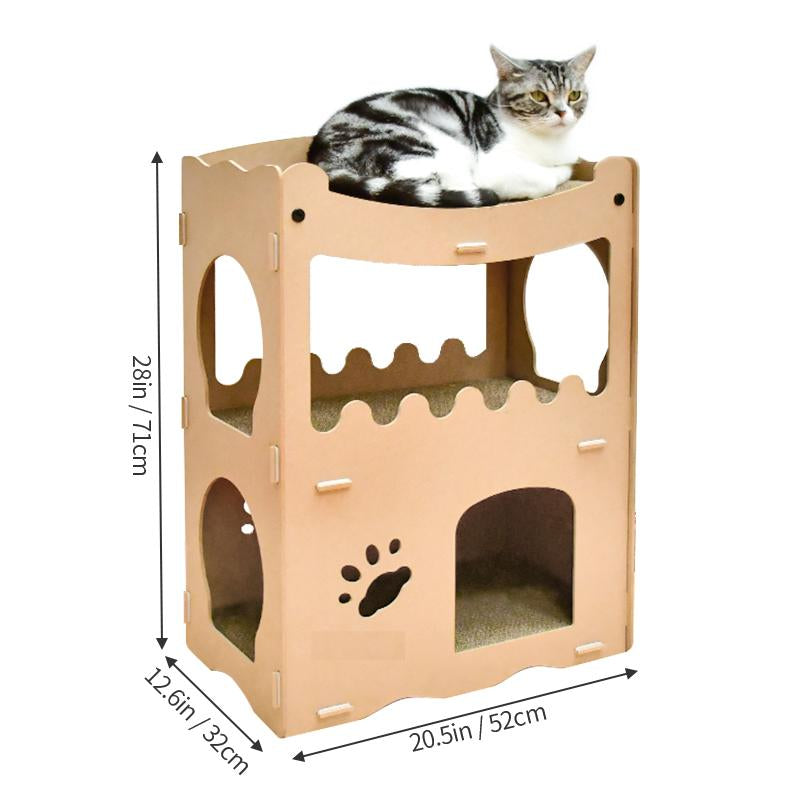 Maison pour chat - maison de jeu durable pour chats