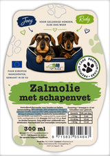 Joey & Rudy Noorse Zalmolie & Schapenvet Duo 300 ml – Voor Hond en Kat