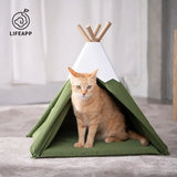 Tipi tent voor katten - kattentent - kattenmand - blauw - SpirePets