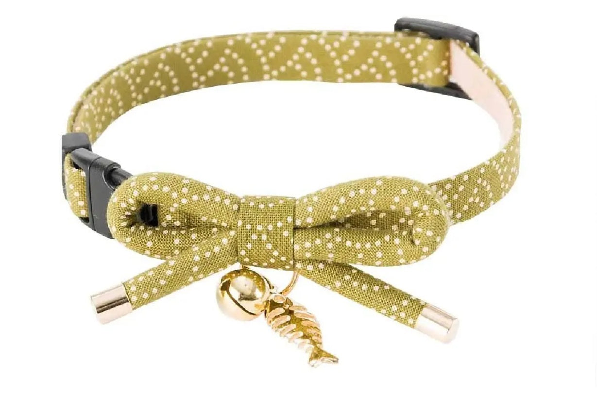 ZEN Kattenhalsband met bel en vis bedel