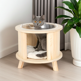 Kattenhuisje hout - Kattenmand - luxe kattenbed